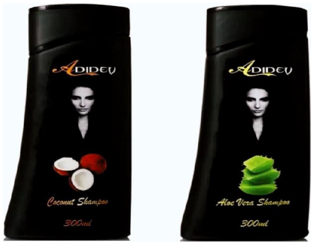 

Adidev Herbals Natural Shampoo 600 ml Combination Hair PACK OF 2