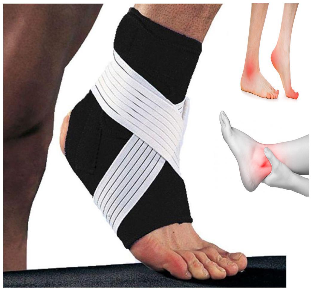 

Adjustable Core Advanced Ankle Support Pad Brace Cap Sleeve Socks Wrap Straps Band Bandage Suitable for Running Gym for Pain Relief for Unisex