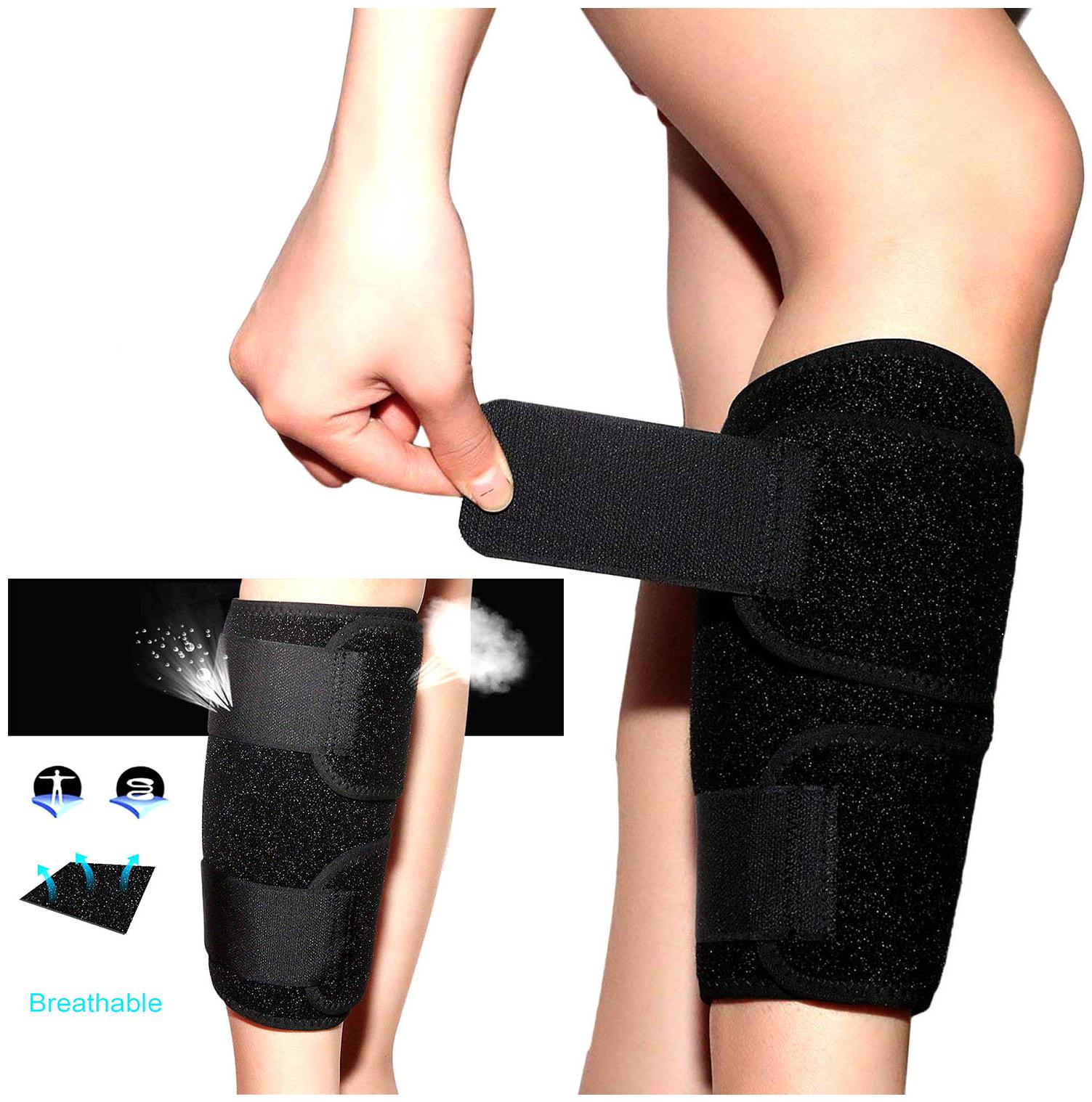 

Adjustable Knee Thigh Calf Brace Support Brace Knee Pain Relief Arthritis Gym Sports Exercise Running Injuries Lower Knee Cap Pain Shin Splint Compression Wrap Leg Support
