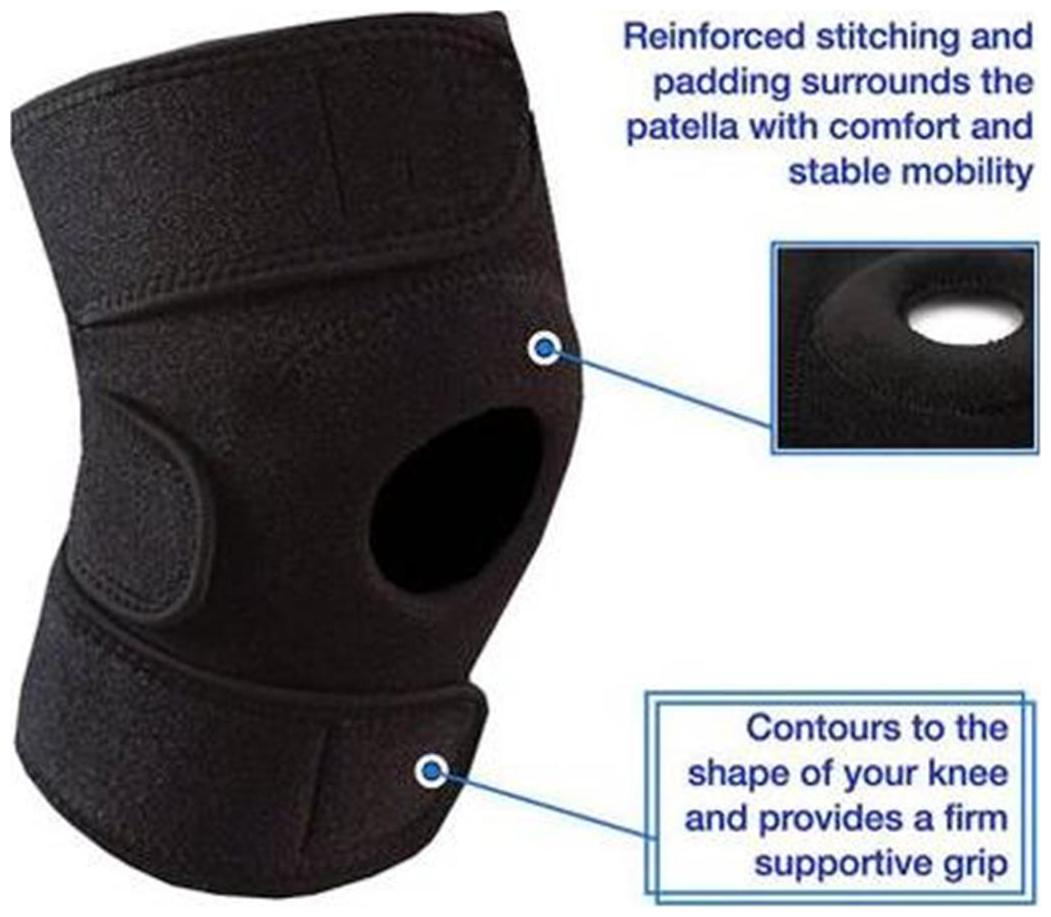 

Adjustable Knee Cap Knee Support Knee Support (Free Size Black)