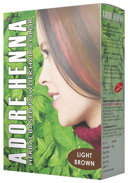 

Adore Henna Light Brown Hair Color 60 g ( Pack of 3 )