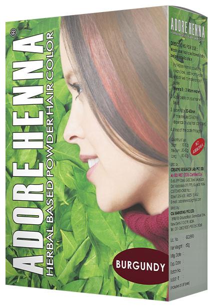 

Adore Henna Burgundy Hair Dye 60 g ( Pack of 3 )