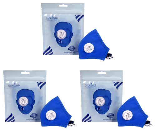 

Advind Healthcare N95 Kids Mask With One Valve S (7-16 Years) Blue (Pack Of 3)