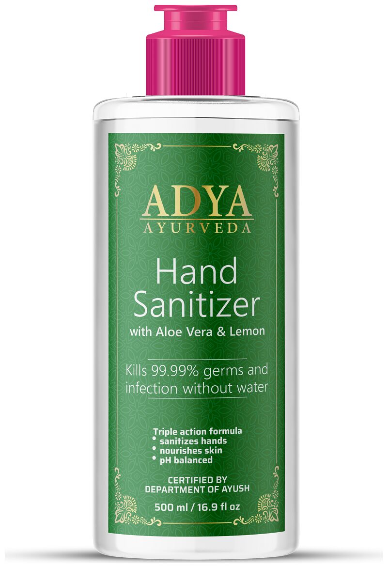 

Adya Ayurveda Hand Sanitizer 500ml with 70 Alcohol