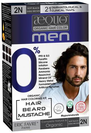 Buy Aequo Organic Men 2n Blackish Brown Hair Colour 170ml Derma