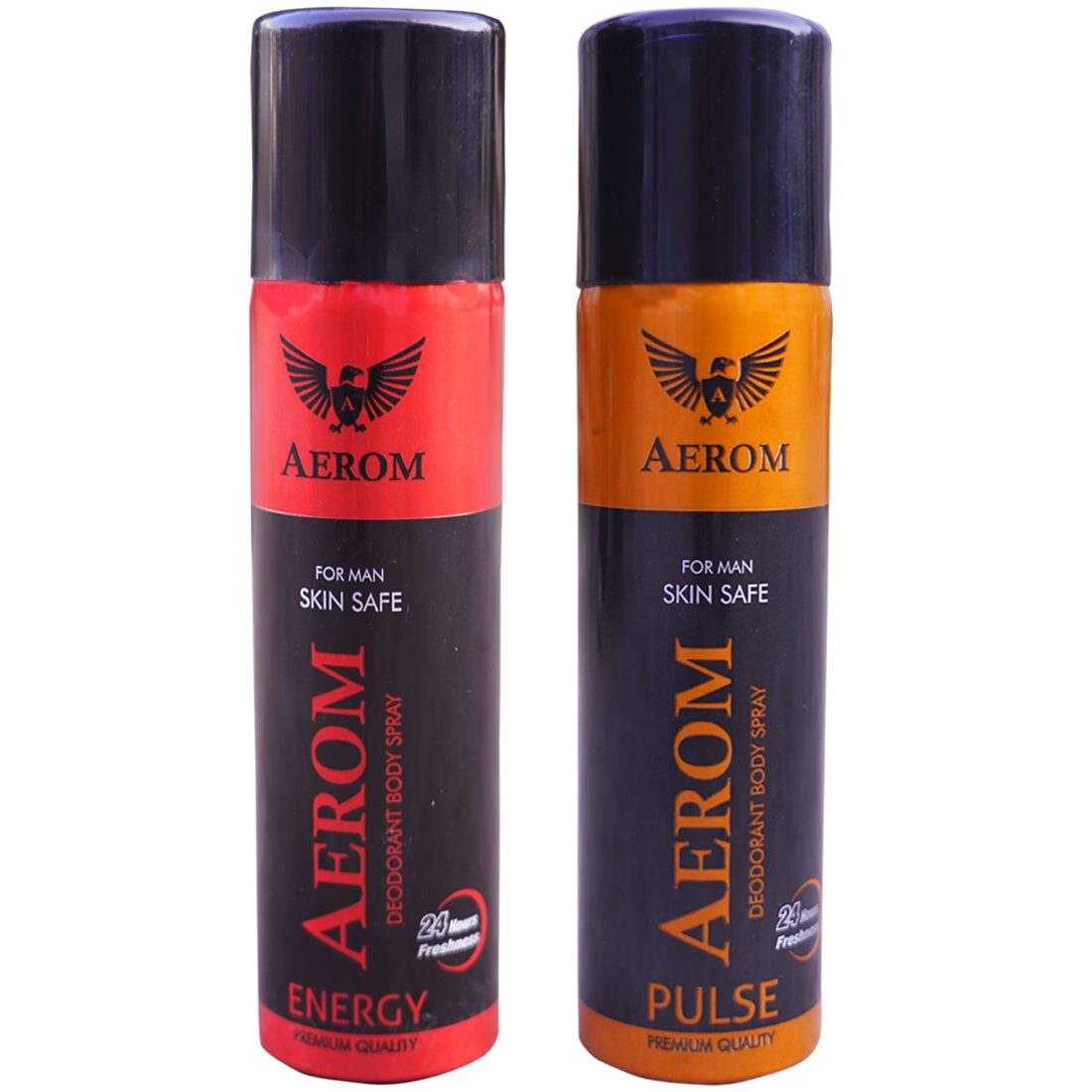 

Aerom Energy and Pulse Deodorant Body Spray For Men 300 ml (Pack of 2)