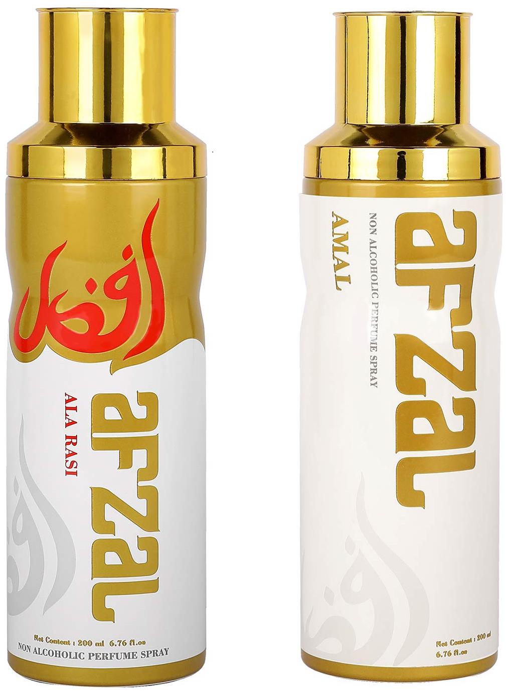 

AFZAL Premium Combos Deodorants Ala-Rasi and Amal 200 ml Each ( Pack of 2 )