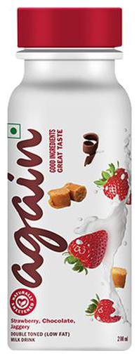 

Again Milk Drink - Strawberry Chocolate Jaggery - 6g Protein 200 ml