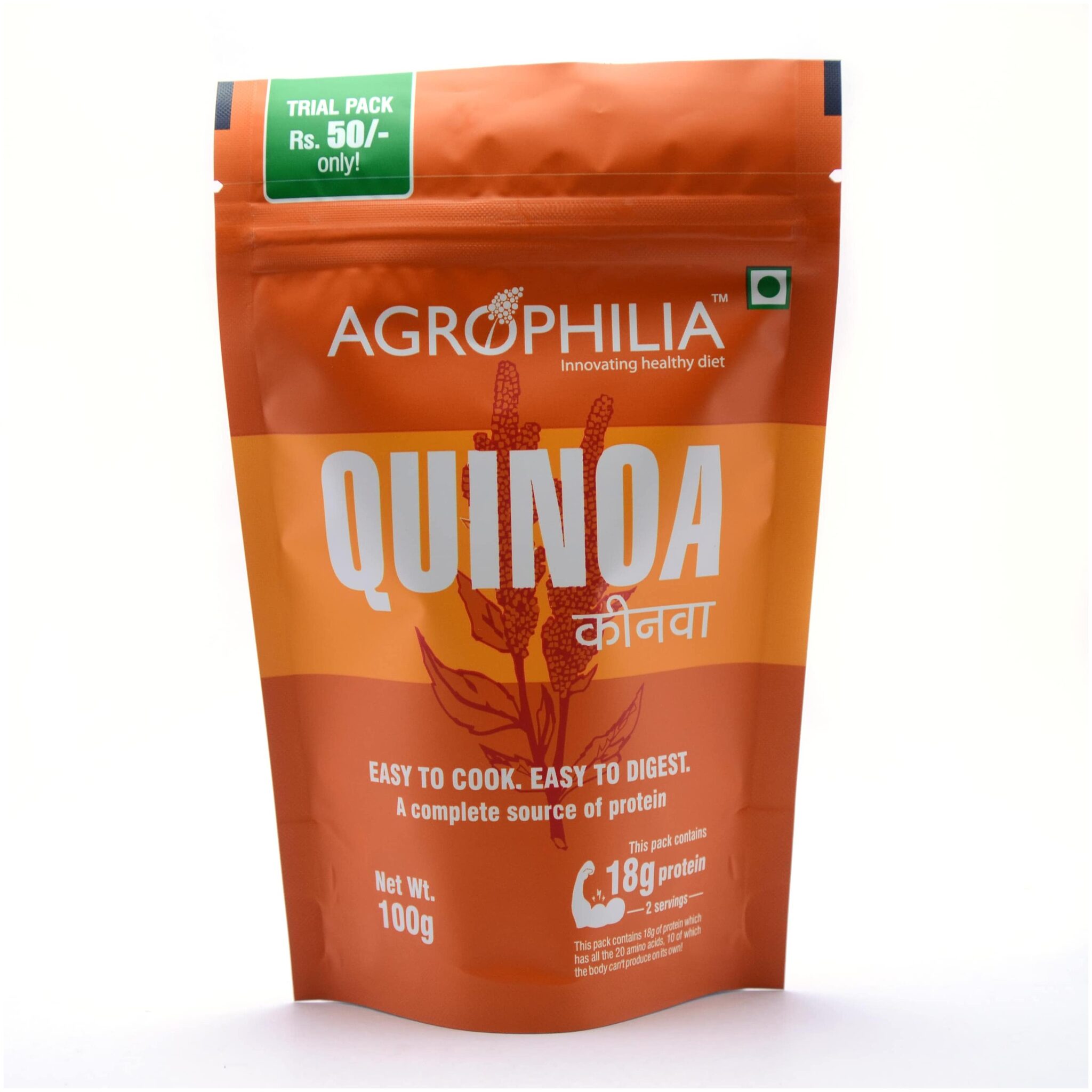 

Agrophilia White Quinoa 100g (Pack Of 4)