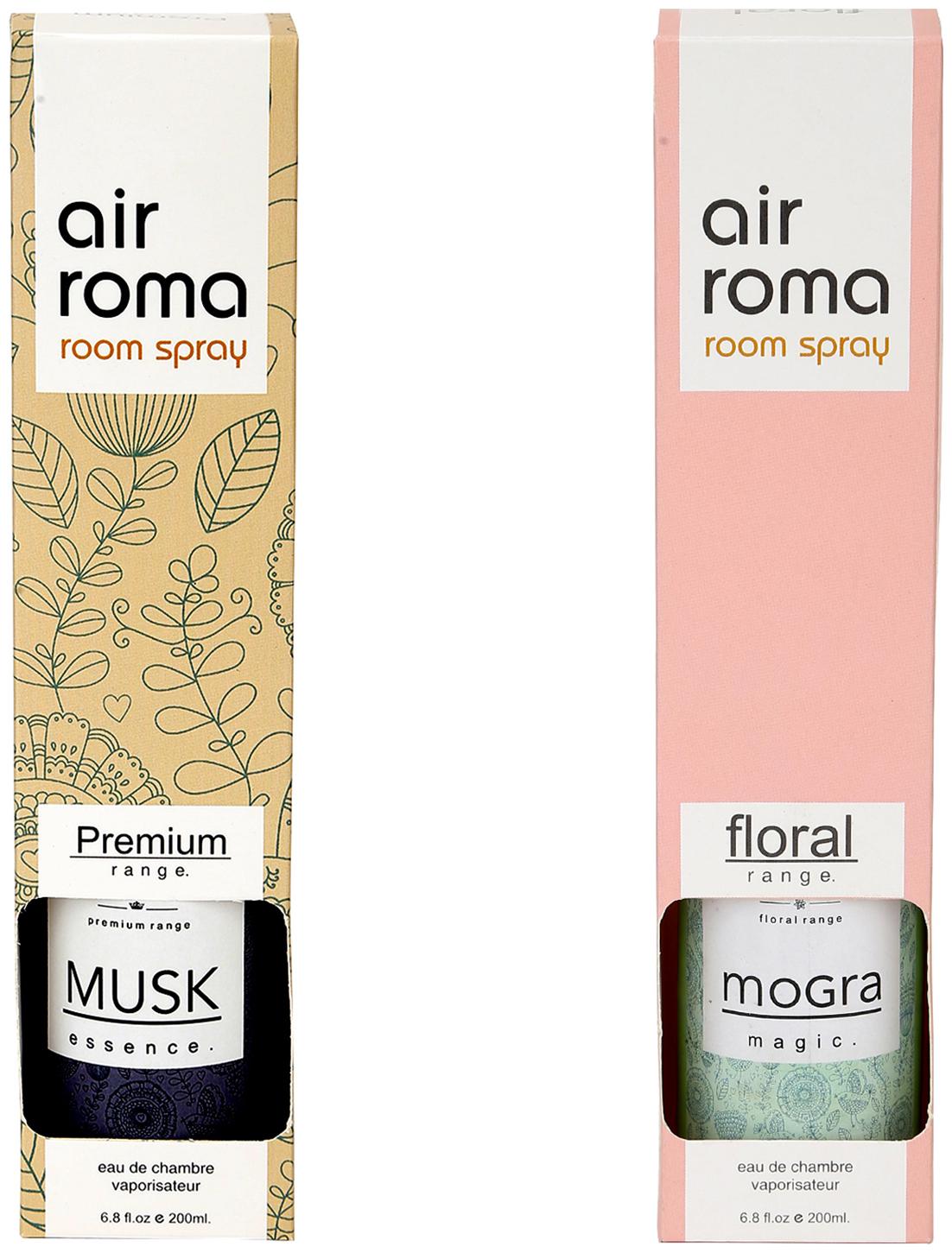 

AirRoma Combo of Musk Fragrance Air Freshener Spray 200 ml Mogra Magic Fragrance Air Freshener Spray 200 ml
