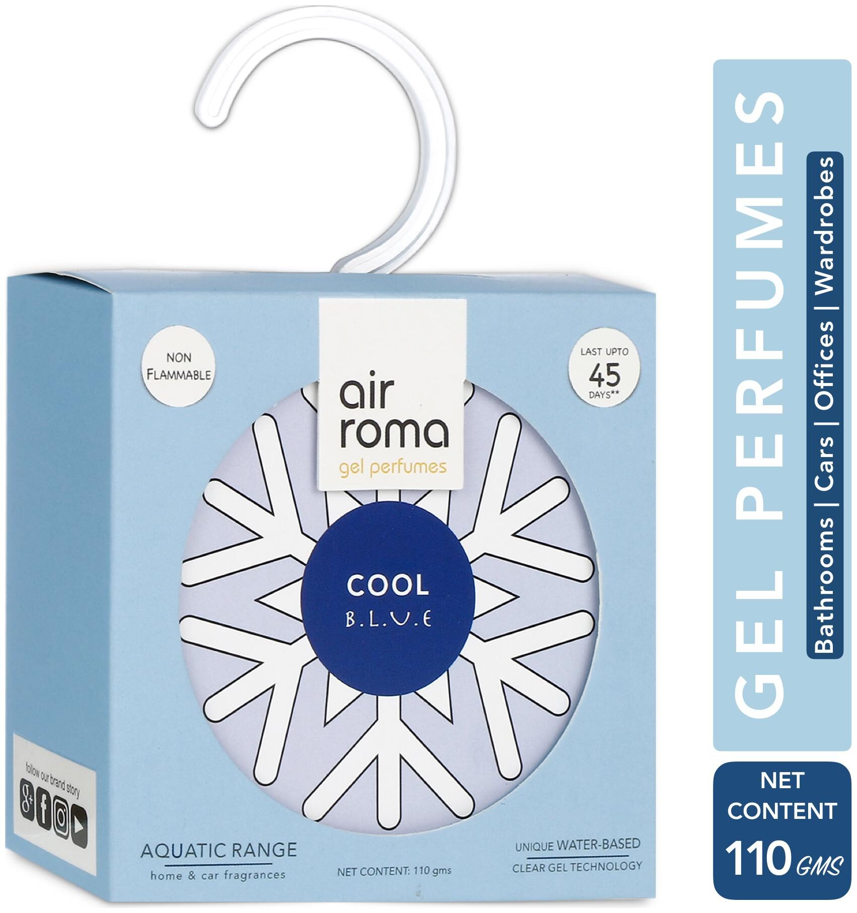 

AirRoma Cool Blue Aqua Gel Air Freshener 110g