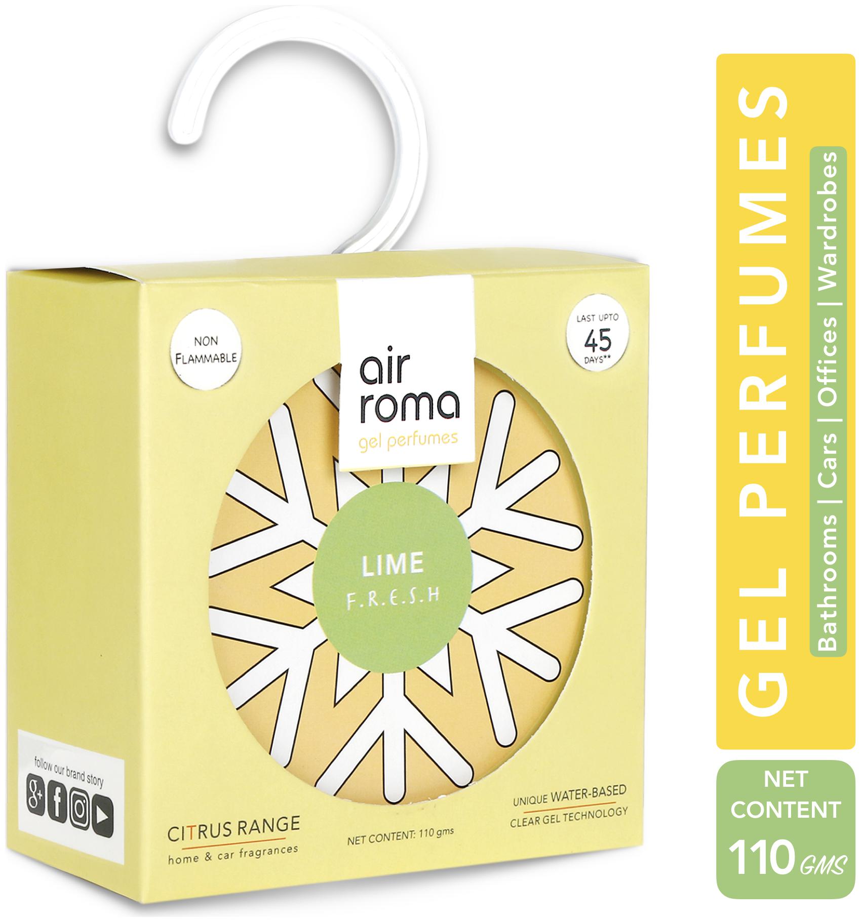 

AirRoma Lime Fresh Citrus Gel Air Freshener 110g