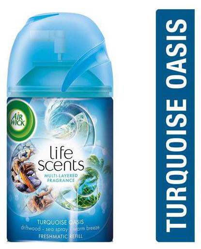 

Airwick Room Freshener - Freshmatic Refill Life Scents Turquoise Oasis 250 ml