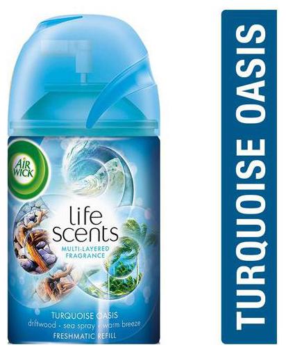 

Airwick Room Freshener - Freshmatic Refill Life Scents Turquoise Oasis 250 ml