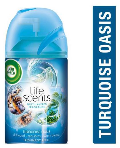 

Airwick Room Freshener - Freshmatic Refill Life Scents Turquoise Oasis 250 ml
