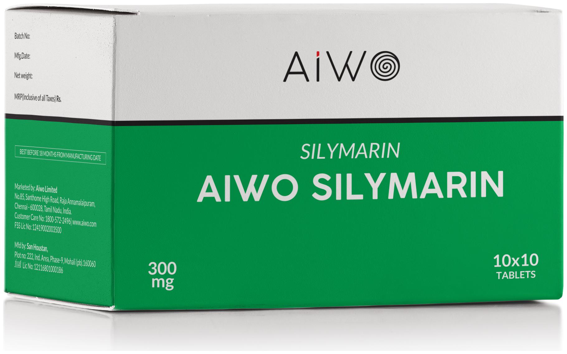 

Aiwo Silymarin 300mg Milk Thistle 100 Tablets