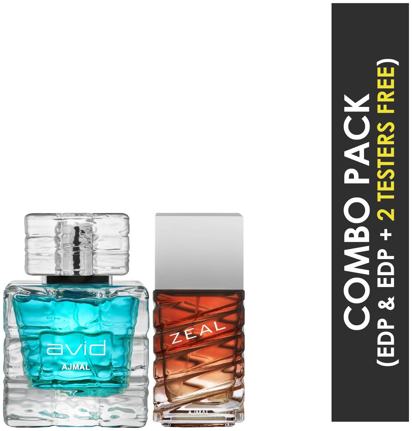 

Ajmal Avid EDP Aquatic Woody Perfume 75ml for Men and Ajmal Zeal EDP Aquatic Woody Perfume 100ml for Men (Pack of 2)