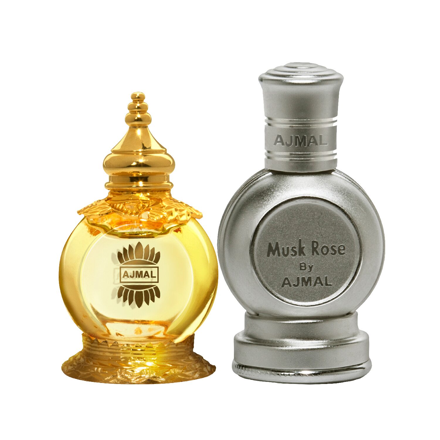 

Ajmal Mukhallat al Wafa 12 ml x 1 Musk Rose 10 ml x 1 Pack of 2