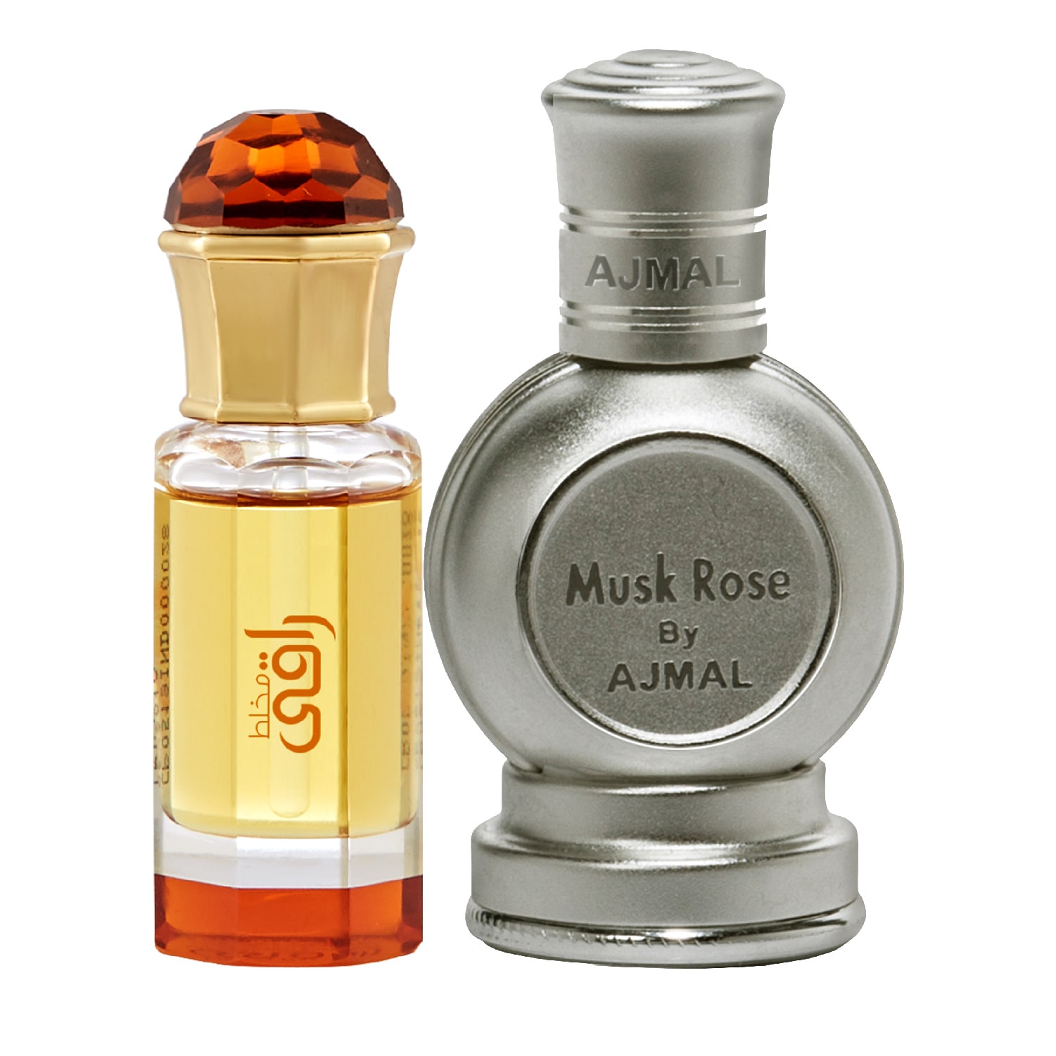 

Ajmal Mukhallat Raaqi 10 ml x 1 Musk Rose 10 ml x 1 Pack of 2