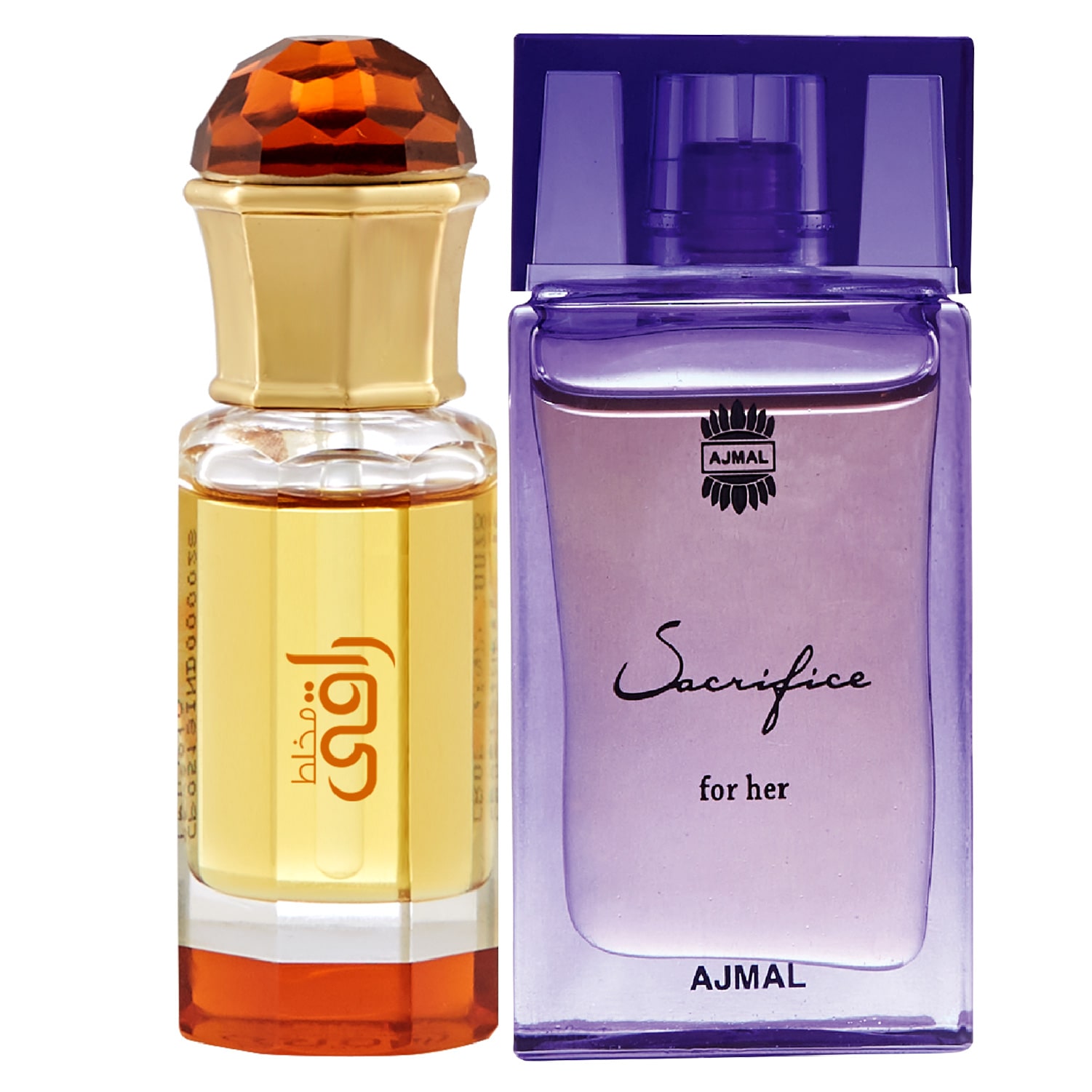 

Ajmal Mukhallat Raaqi 10 ml x 1 Sacrificee 10 ml x 1 Pack of 2
