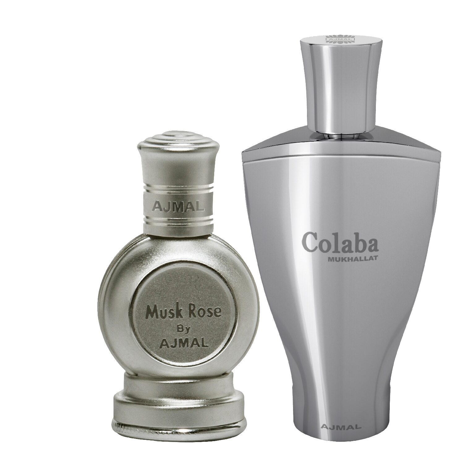 

Ajmal Musk Rose 12 ml x 1 Colaba Mukhallat 12 ml x 1 Pack of 2