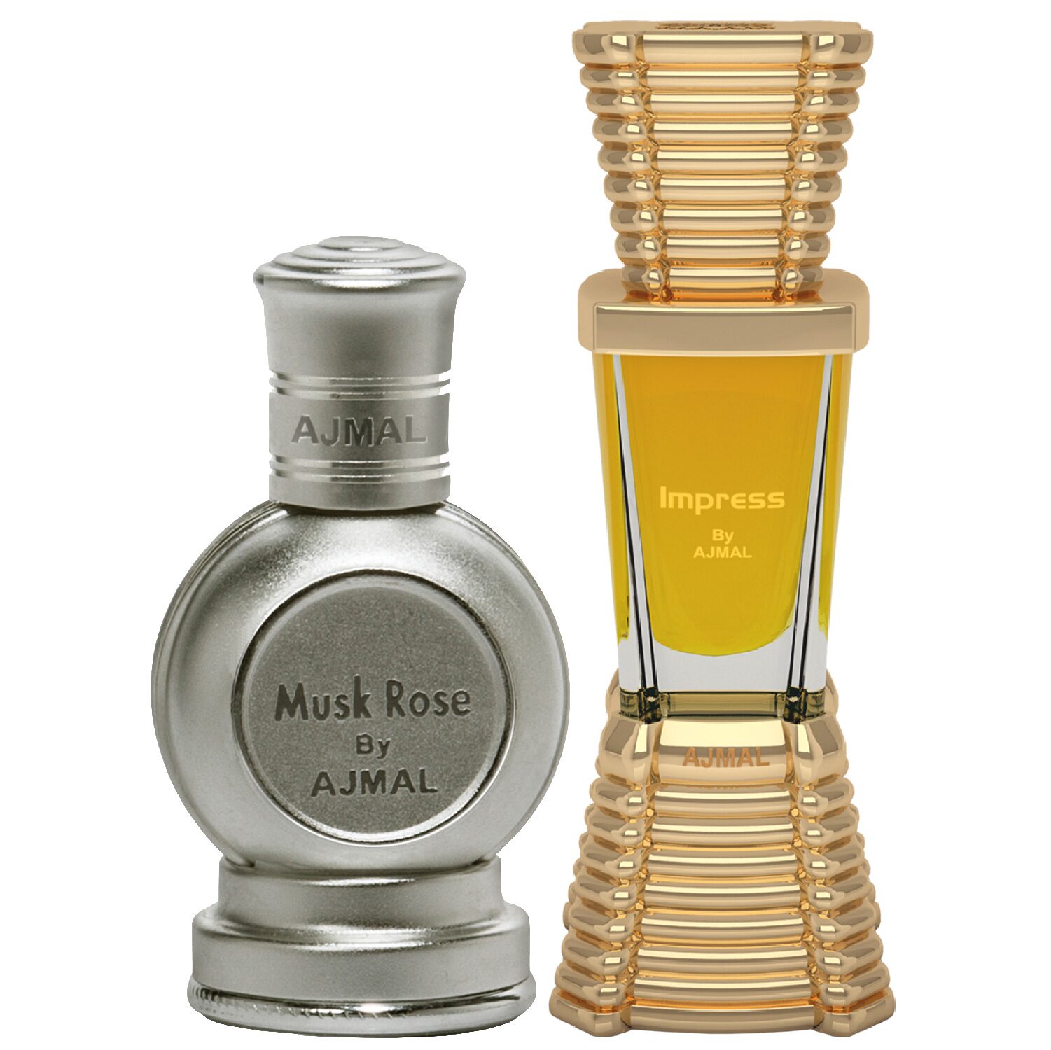 

Ajmal Musk Rose 12 ml x 1 Impress 10 ml x 1 Pack of 2