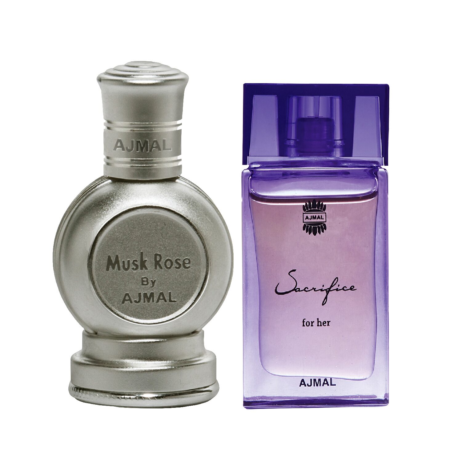 

Ajmal Musk Rose 12 ml x 1 Sacrificee 10 ml x 1 Pack of 2