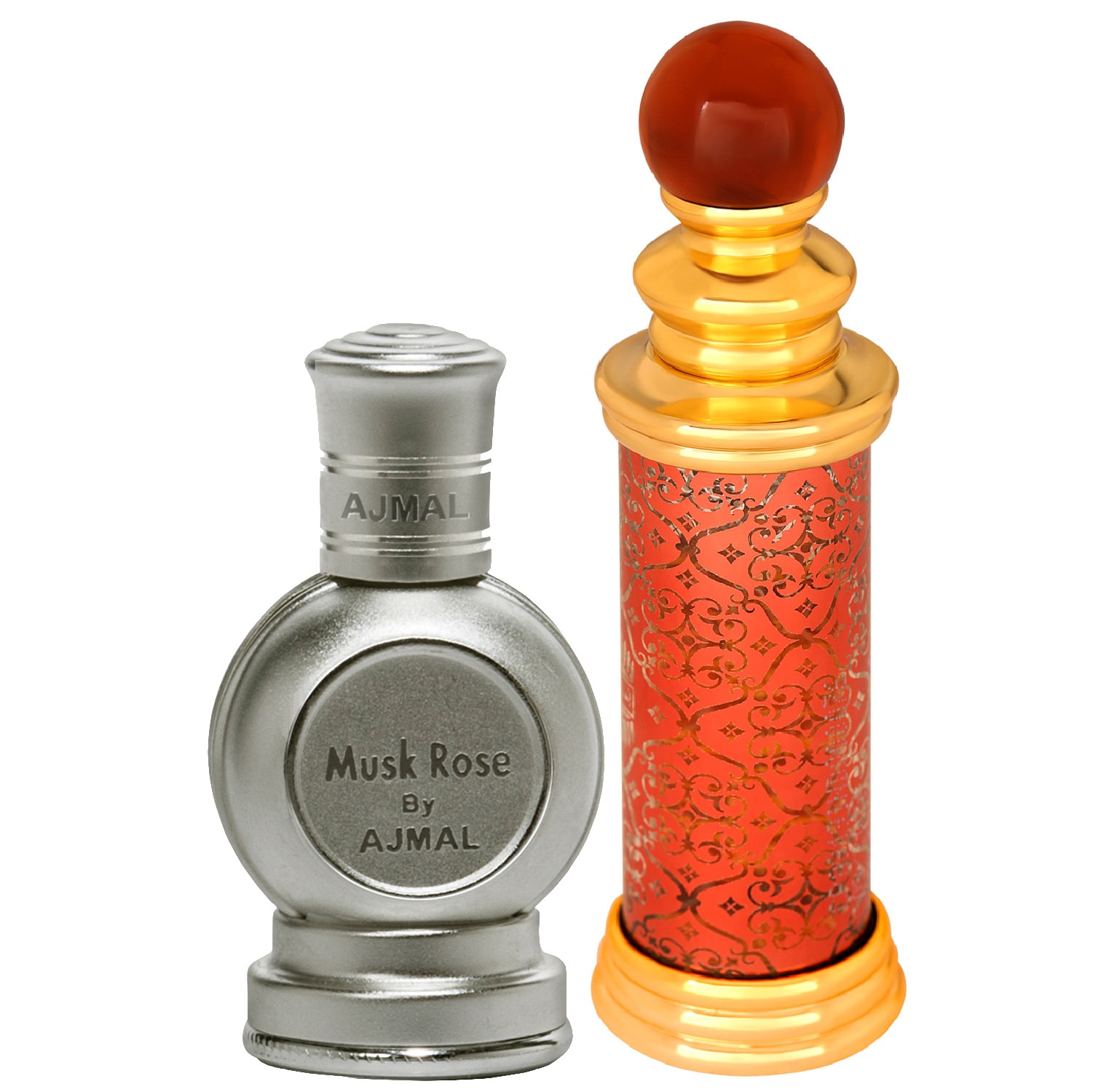 

Ajmal Musk Rose 12 ml x 1 Classic Oudh 10 ml x 1 Pack of 2
