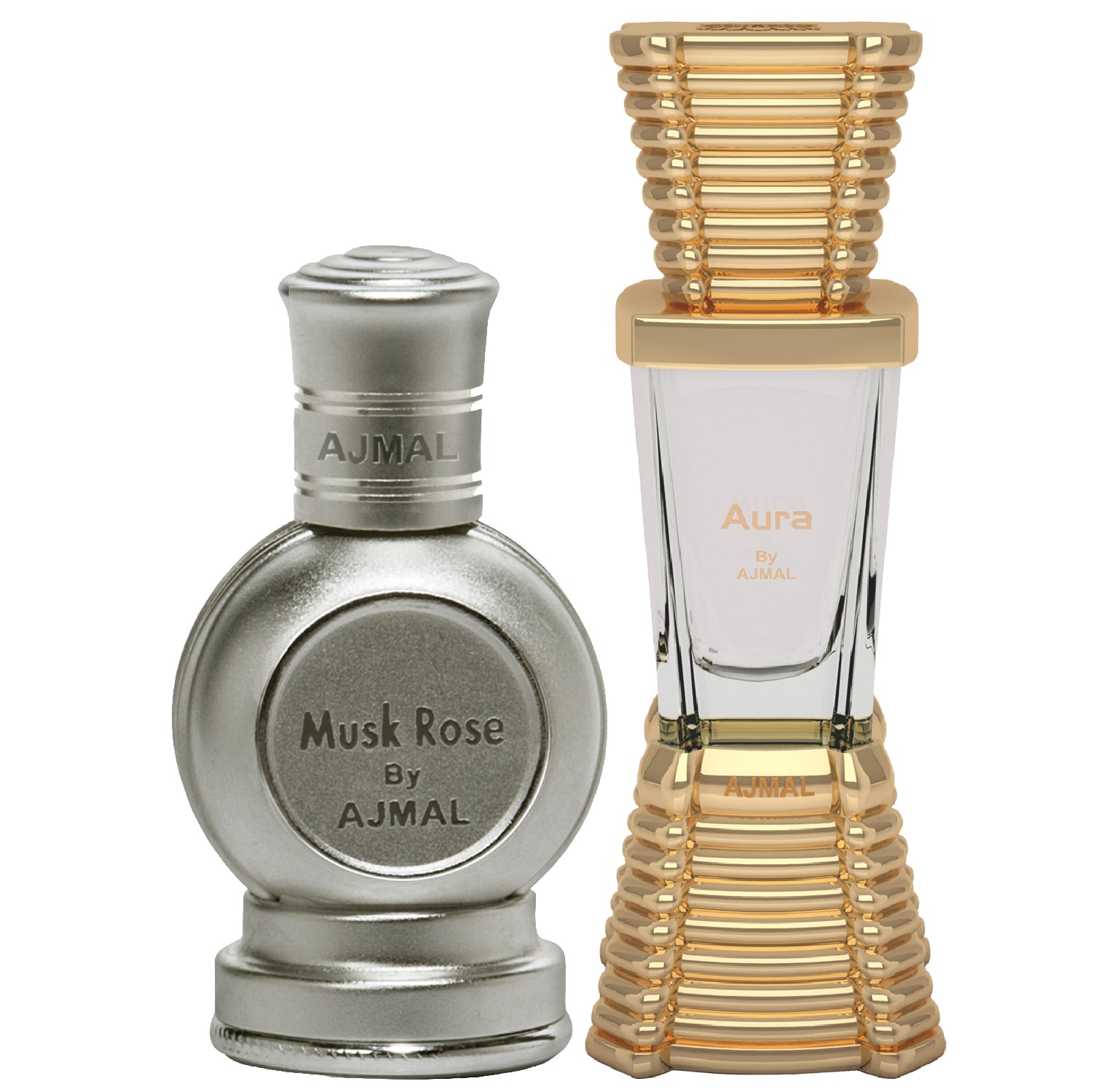 

Ajmal Musk Rose 12 ml x 1 Aura 10 ml x 1 Pack of 2