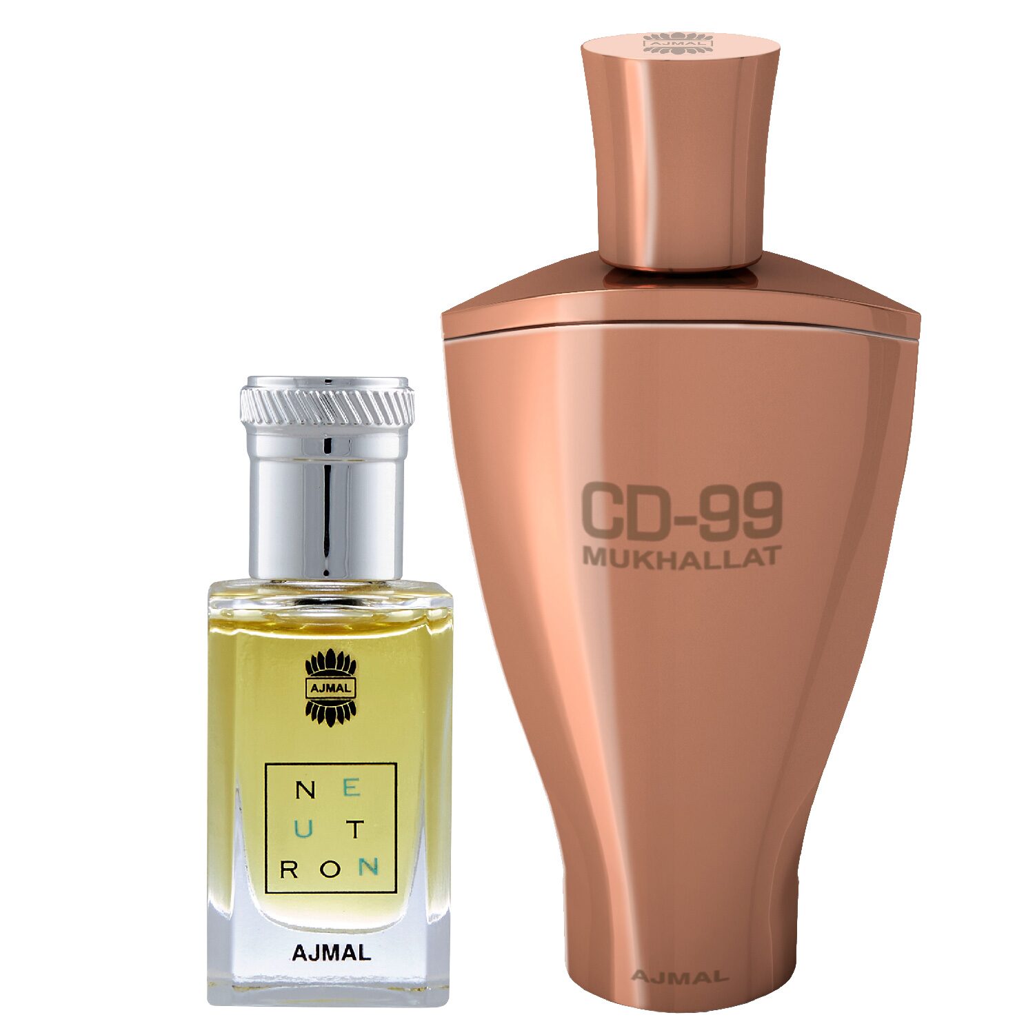 

Ajmal Neutron 10 ml x 1 CD99 Mukhallat 14 ml x 1 Pack of 2