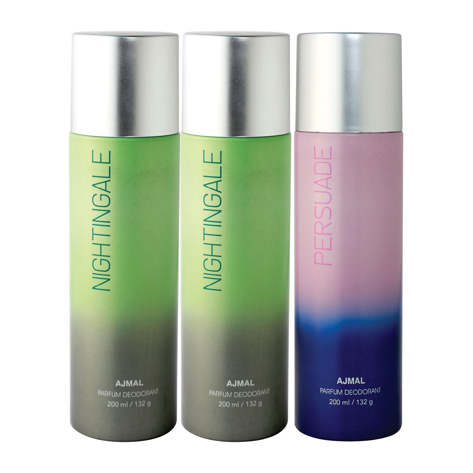 

Ajmal Nightingale Deodorant High Quality Deodorants 200ml each (Pack of 3)
