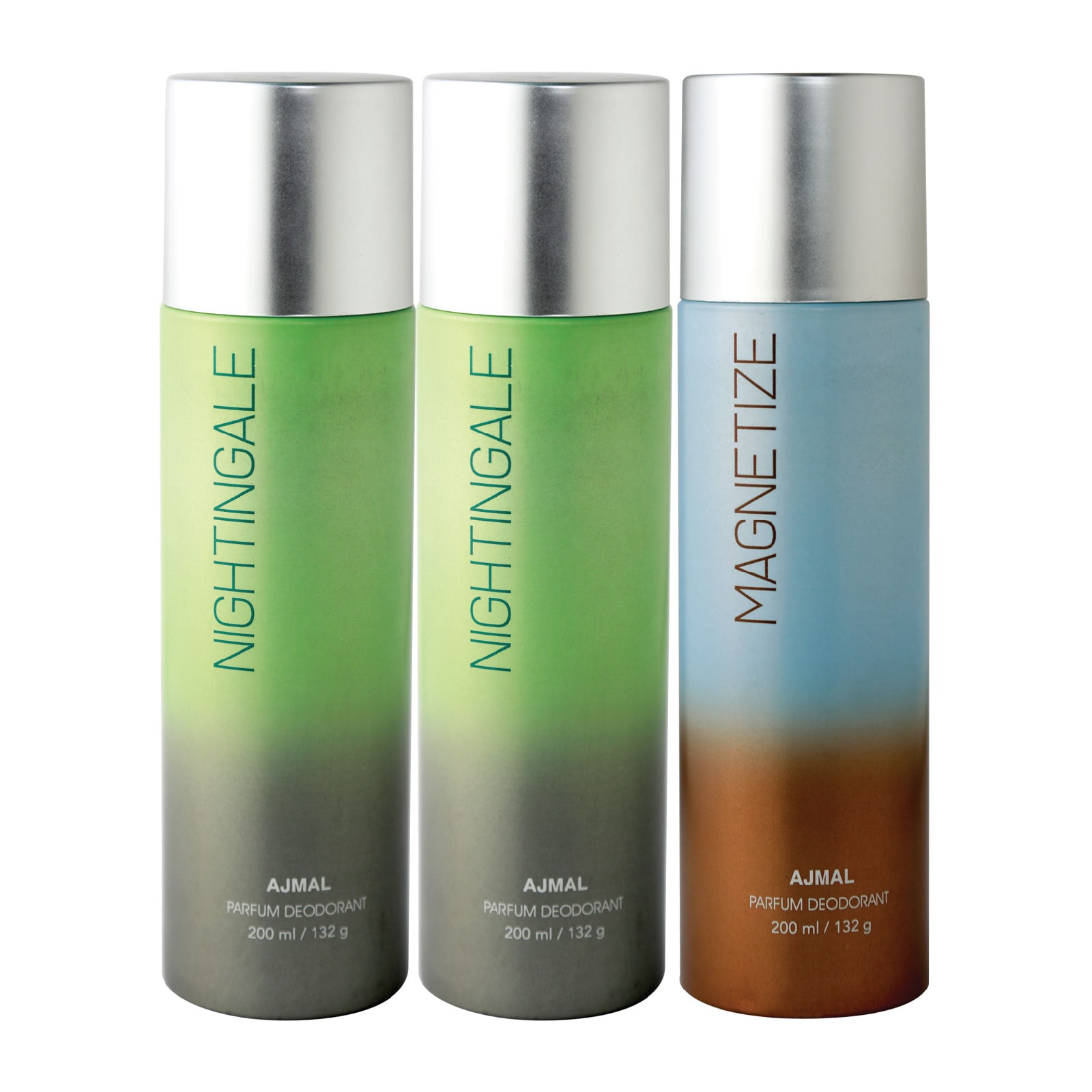 

Ajmal Nightingale Deodorant High Quality Deodorants 200ml each (Pack of 3)