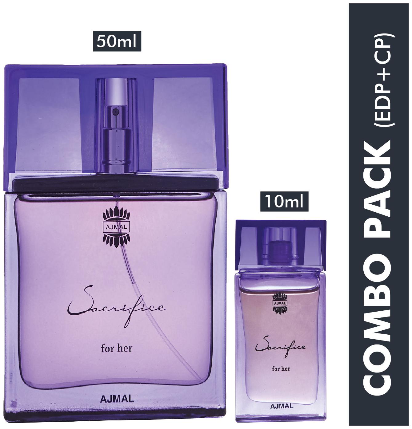 

Ajmal Sacrifice For HER EDP 50ml Floral perfume for Women Sacrifice For Her Concentrated Floral Perfume Free From Alcohol 10ml