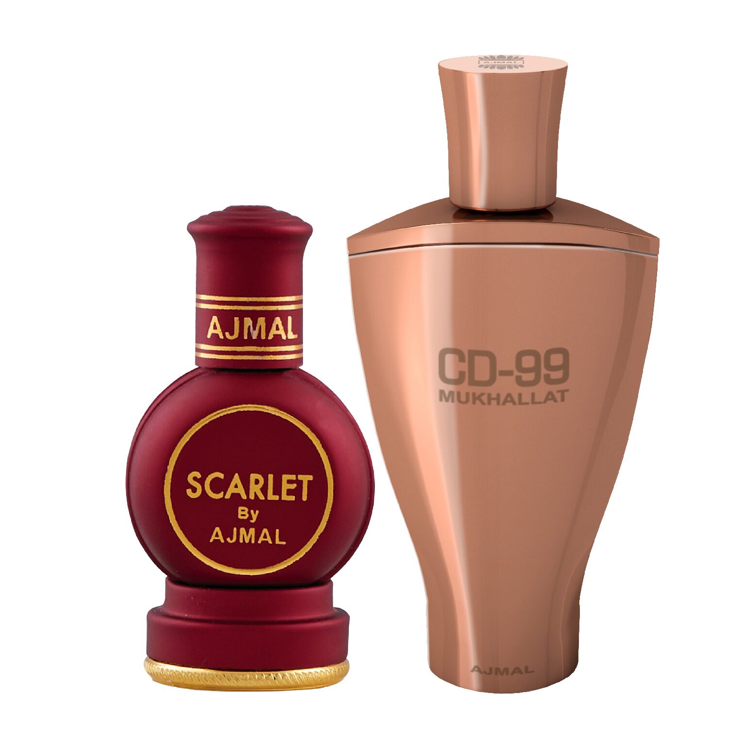 

Ajmal Scarlet 12 ml x 1 CD99 Mukhallat 14 ml x 1 Pack of 2
