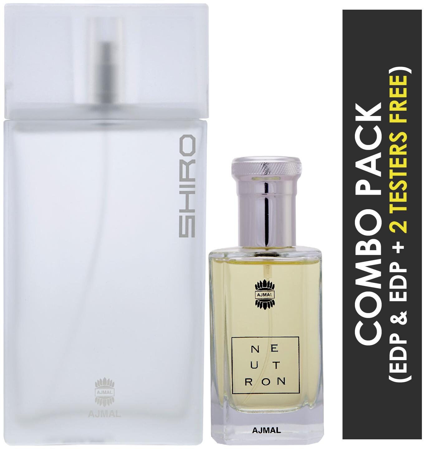 

Ajmal Shiro EDP Citrus Spicy Perfume 90ml for Men and Neutron EDP Citrus Fruity Perfume 100ml for Men (Pack of 2)