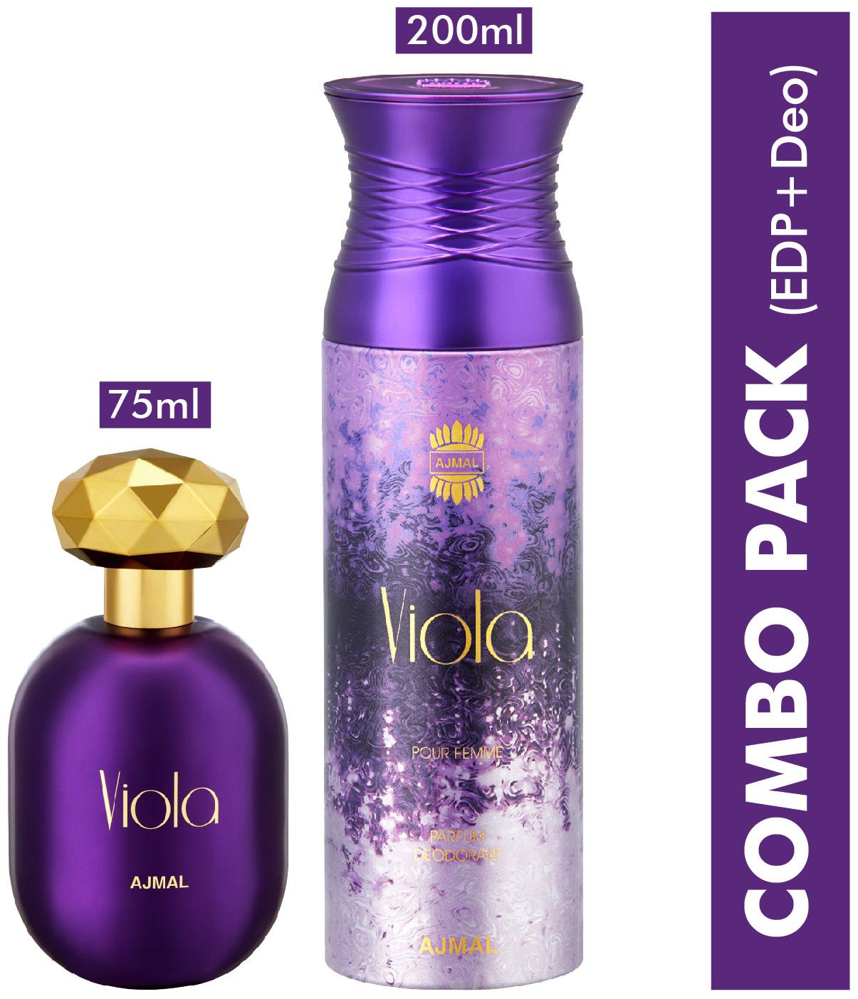 

Ajmal Viola EDP 75ml Floral perfume for Women Viola Perfume Deodorant 200ml for Women