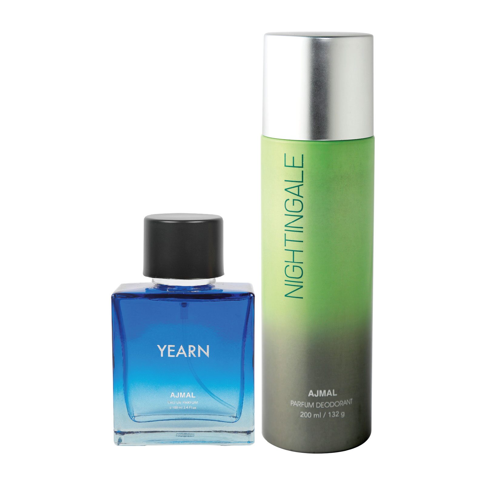 

Ajmal Yearn EDP for Men 100ml Nightingale High Quality Deodorant for Men Women 200ml (Pack of 2)