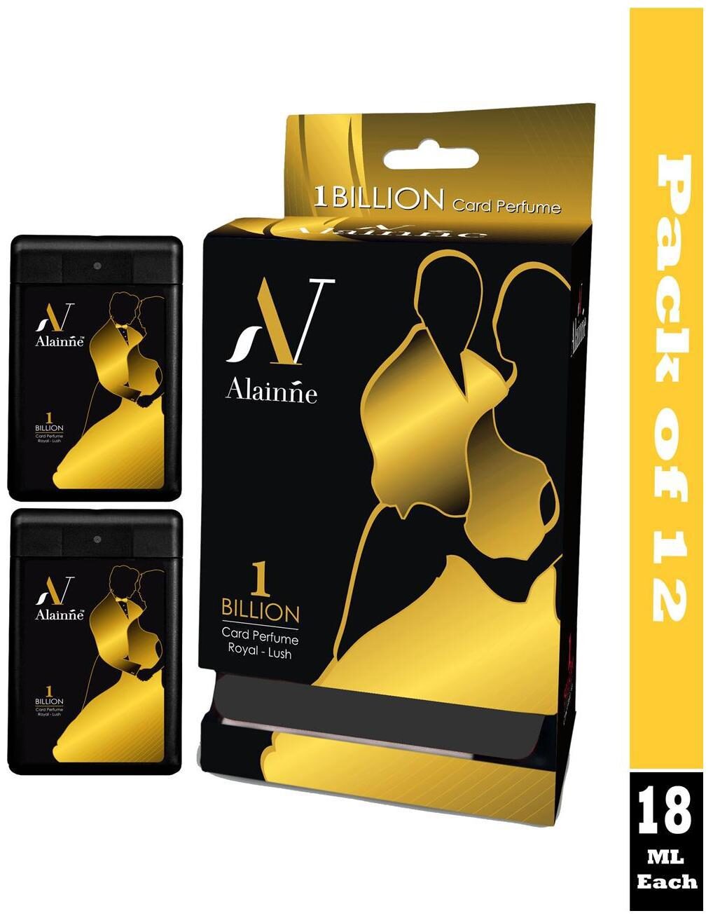 

Alainne One Billion Royal - Lush Pocket Perfume For Men (Pack of 12)