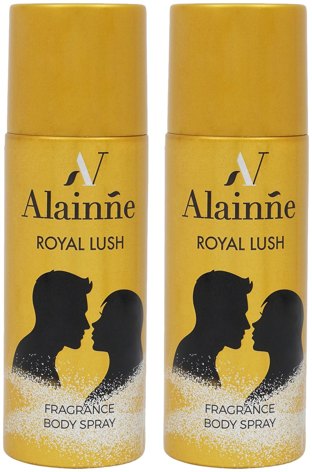 

Alainne Royal Lush twin Fragrance Body Spray 150ml (Pack of 2)