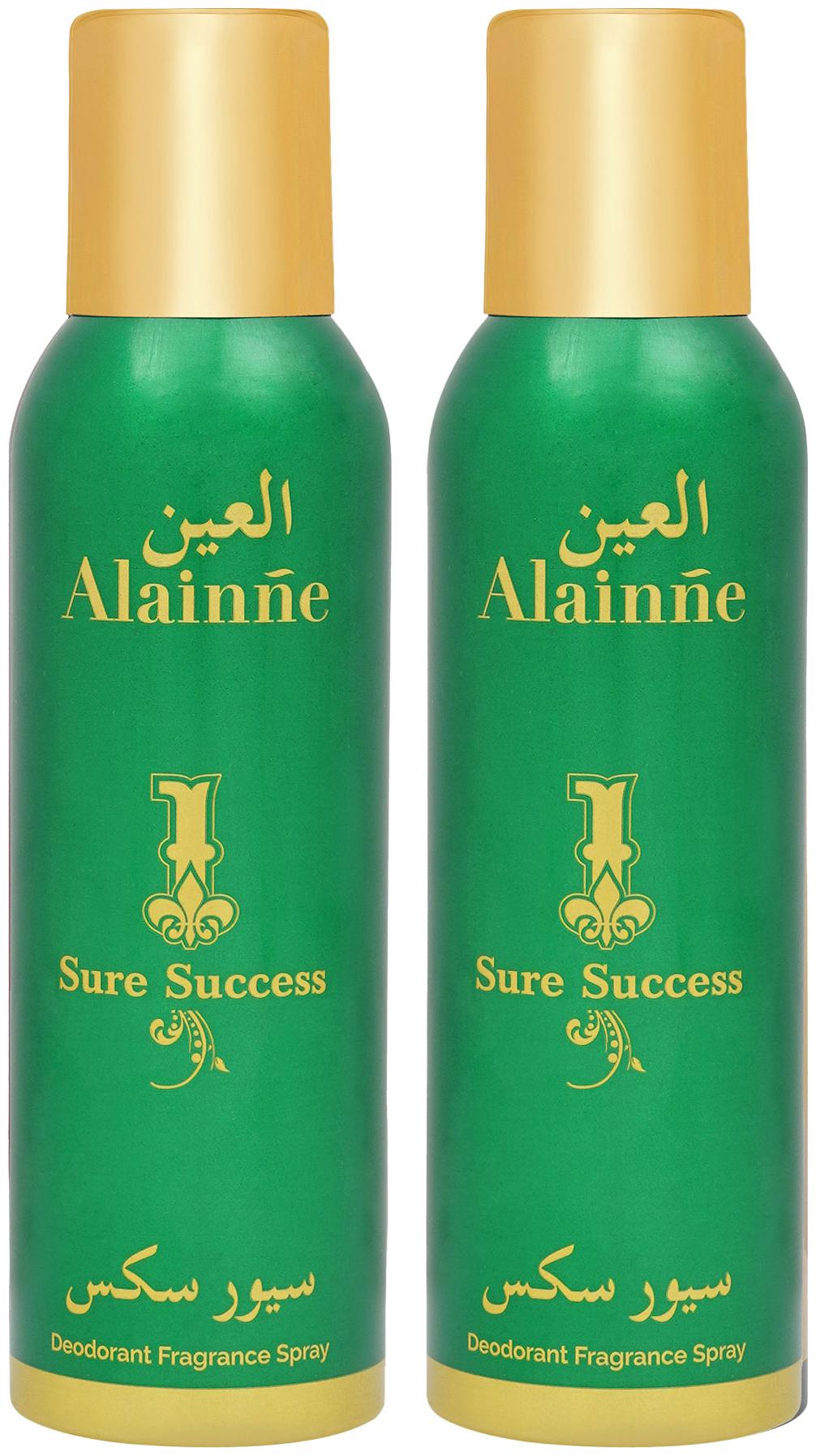 

Alainne Sure Success twin Deodorant Fragrance Spray(Export) 150ml (Pack of 2)