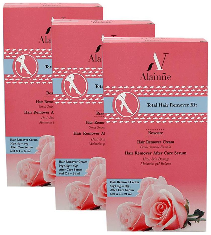 

Alainne Total Hair Remover Kit Roseate 150g (50gX3)