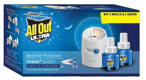 

All Out Ultra Power Slider 3 pcs (2 Refills With Heater Free)