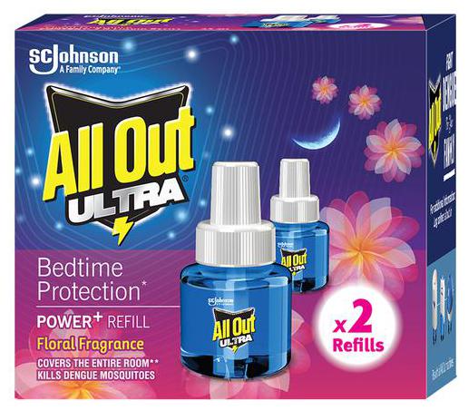 

All Out Ultra Power Mosquito Repellant Refill - Floral Fragrance 90 ml