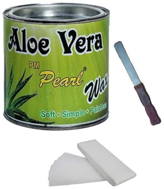 

Aloevera Body Wax 600 g For Hair Removal With 90 Wax Strips With Knife