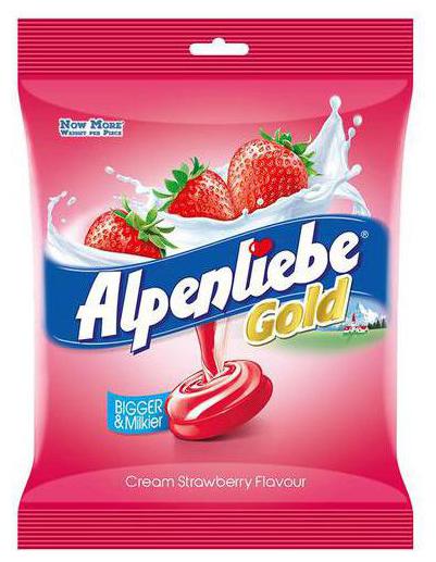 

ALPENLIEBE Gold - Cream Strawberry Candy 184 g 46 Piece