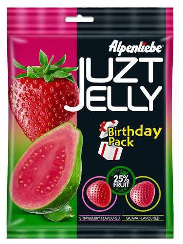 

Alpenliebe Juzt Jelly - Assorted Flavour Birthday Pack 266g