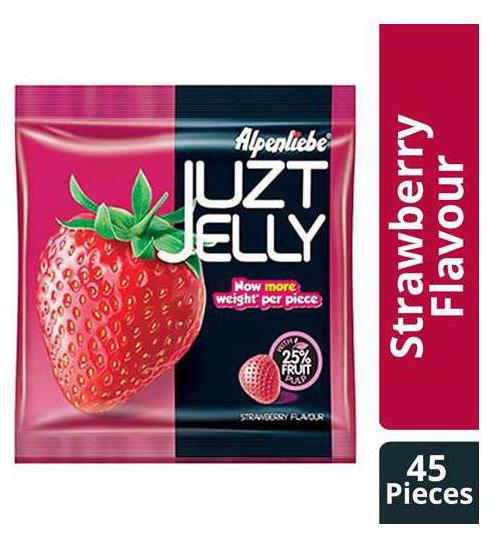 

ALPENLIEBE Juzt Jelly - Strawberry Flavour 166 5 g (45 unit x 3 7 g each)