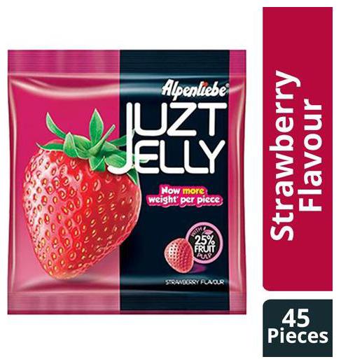 

ALPENLIEBE Juzt Jelly - Strawberry Flavour 166 5 g (45 unit x 3 7 g each)