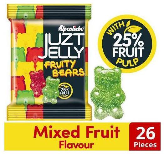 

ALPENLIEBE Juzt Jelly Fruity Bears - Mixed Fruit Flavour 26 pcs