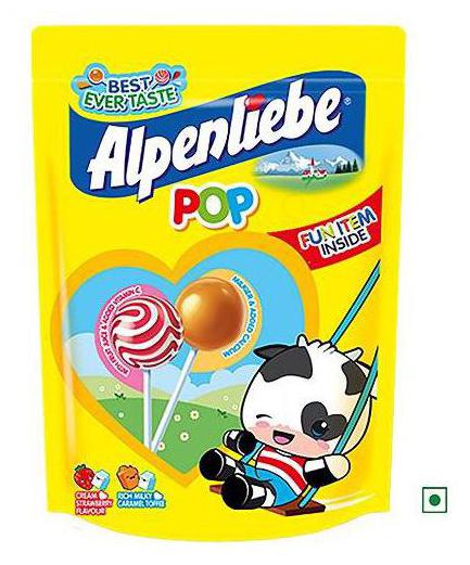

ALPENLIEBE Lollipop - Assorted Flavours With Toy Inside 40 g (5 unit x 8 g each)